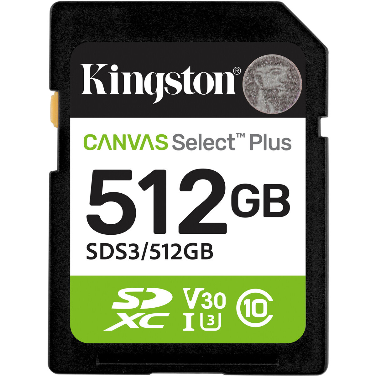 Карта памяти 512Gb SD Kingston Canvas Select Plus (SDS3/512GB)