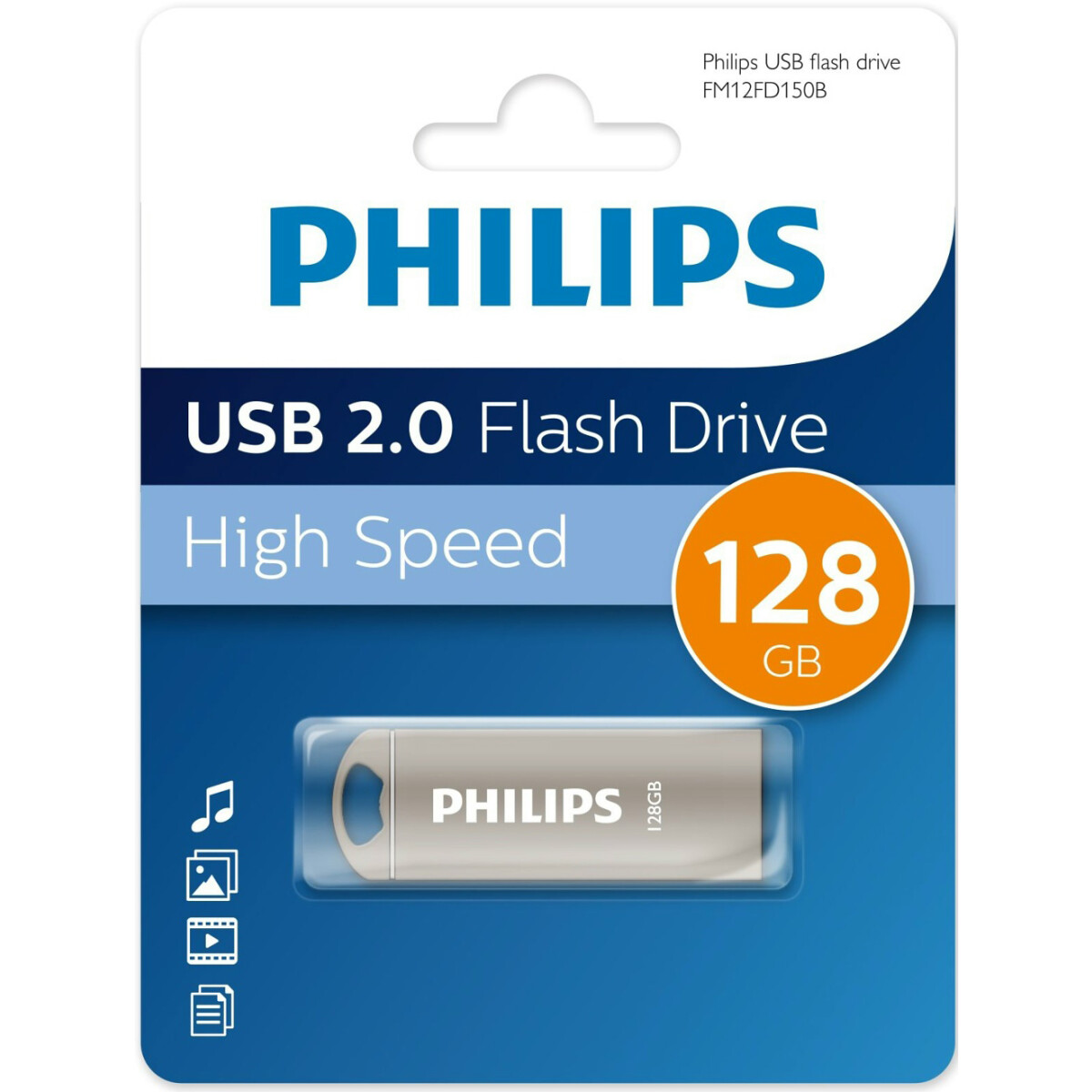 USB Flash накопитель 128Gb Philips IRON2.0 - FM12FD150B/97