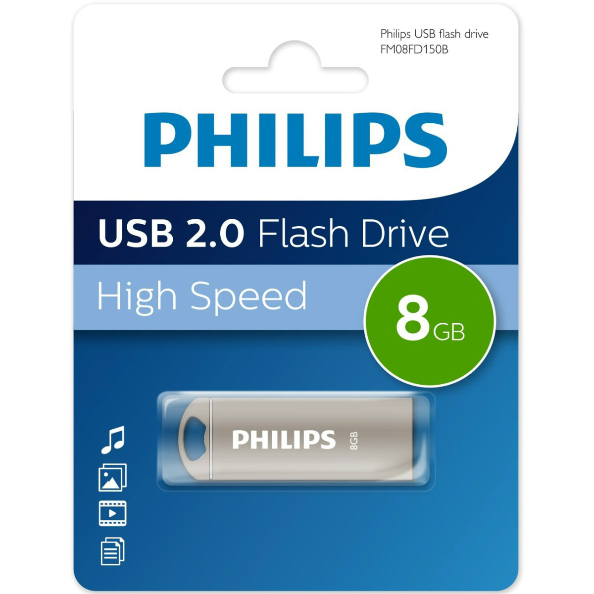 USB Flash накопитель 8Gb Philips IRON2.0 - FM08FD150B/97