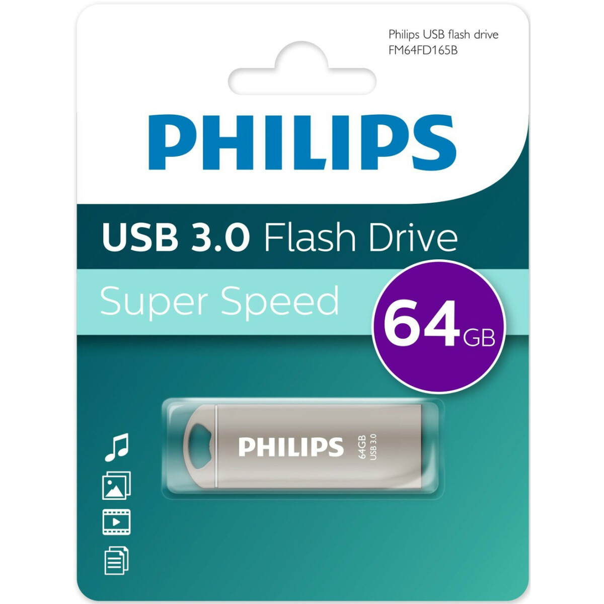 USB Flash накопитель 64Gb Philips IRON3.0 - FM64FD165B/97