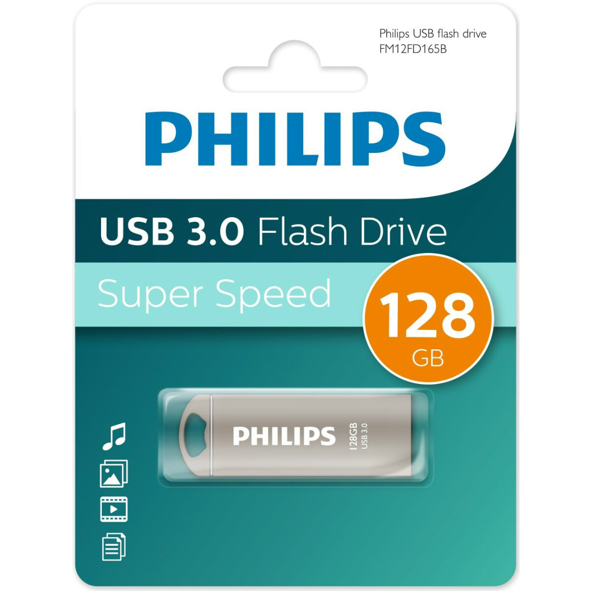 USB Flash накопитель 128Gb Philips IRON3.0 - FM12FD165B/97