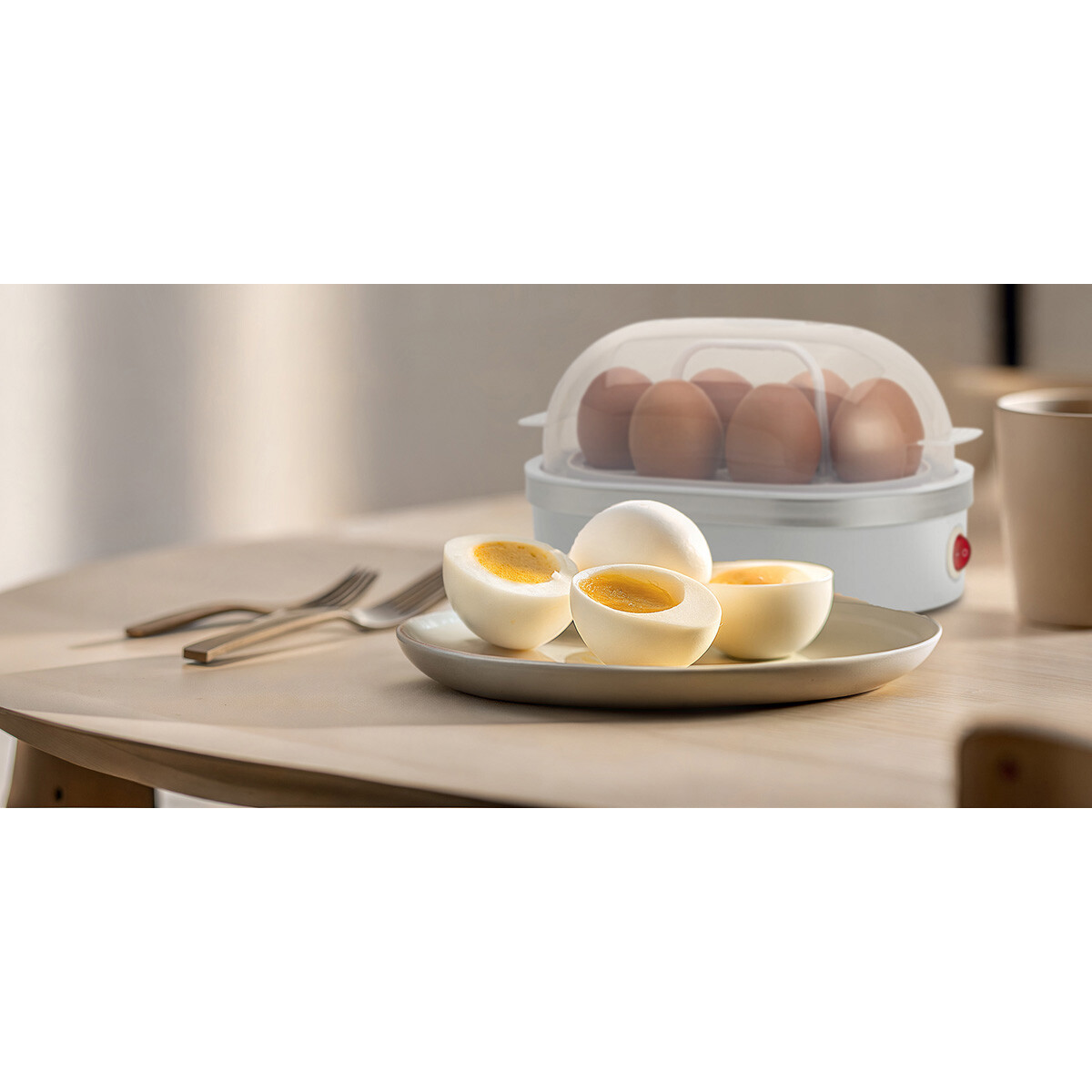 Яйцеварка Bomann EK 5022 CB White/Silver - фото 3