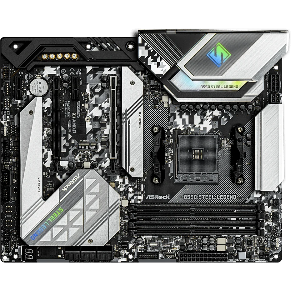 ..... Материнская плата ASRock B550 Steel Legend (1028) Б/У