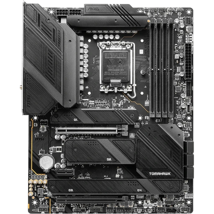 ..... Материнская плата MSI MAG Z790 TOMAHAWK WIFI (8412) Б/У вмятина на шилде