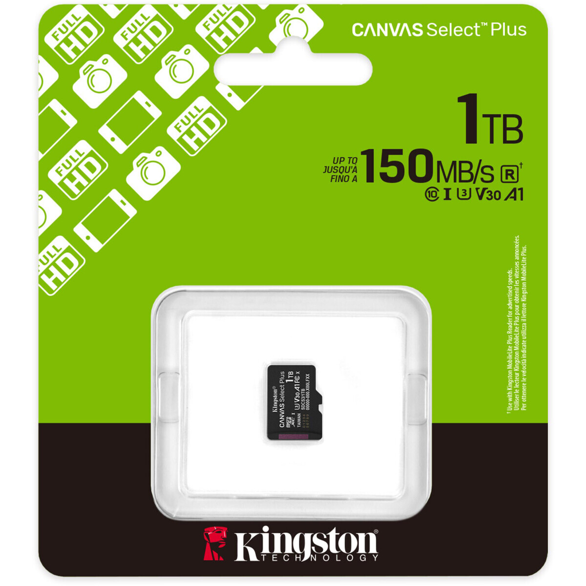 Карта памяти 1Tb MicroSD Kingston Canvas Select Plus (SDCS3/1TBSP) - фото 3