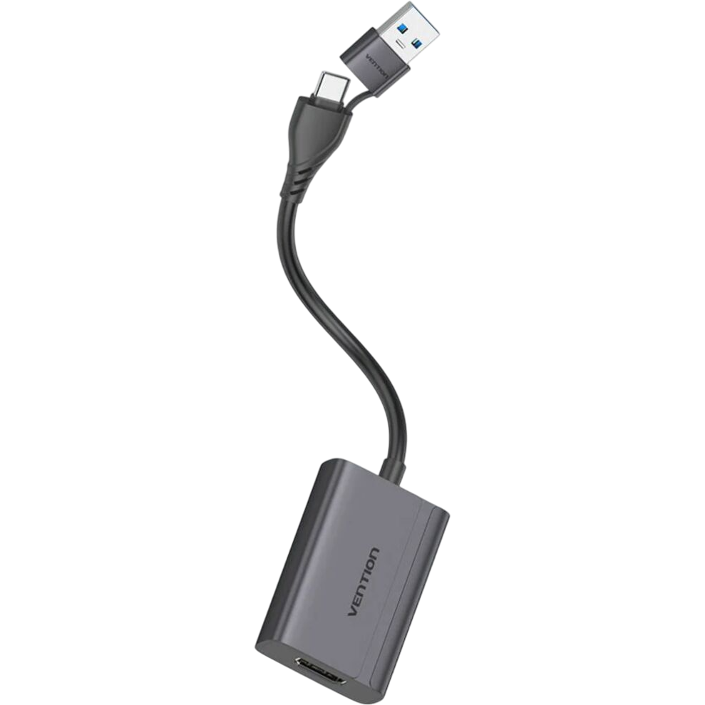 Переходник USB/USB Type-C - DisplayPort, 0.15м, Vention ACYHB - фото 3