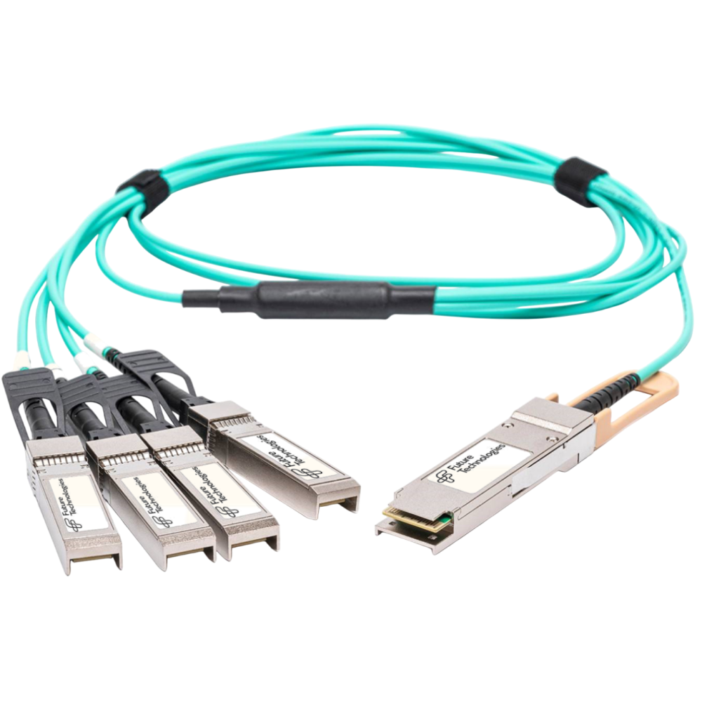 Кабель QSFP28 Future Technologies FT-QSFP28/4SFP28-CABA-10, 10м