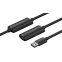 Кабель удлинительный USB A (M) - USB A (F), 25м, Vention CBKBS
