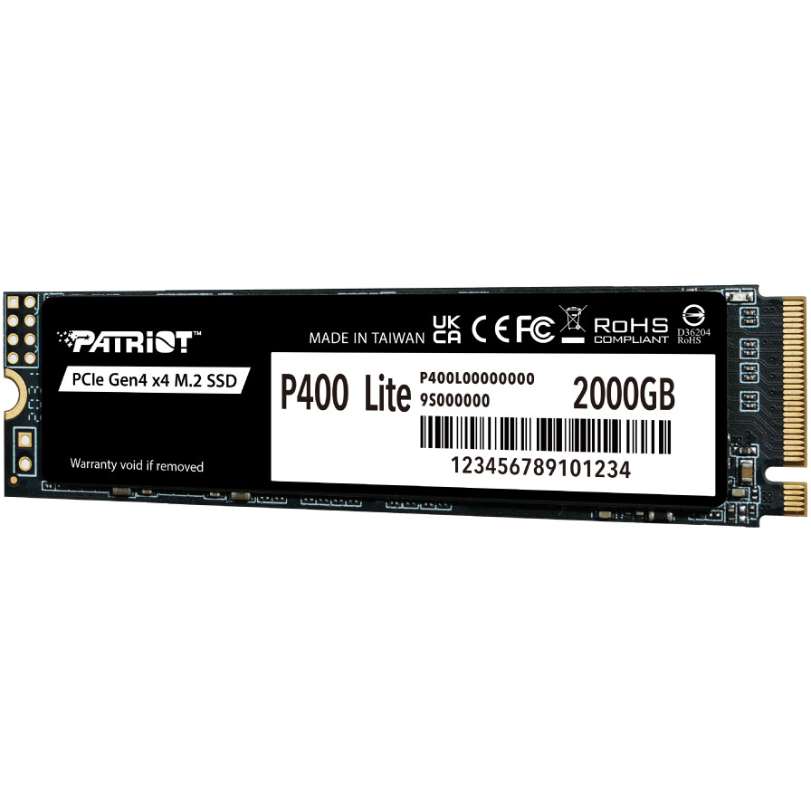 Накопитель SSD 2Tb Patriot P400 Lite (P400LP2KGM28H) - фото 3
