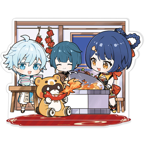 Фигурка miHoYo Genshin Impact Chongyun Xingqiu Xiangling Guoba CNY Eve - 6942421106432