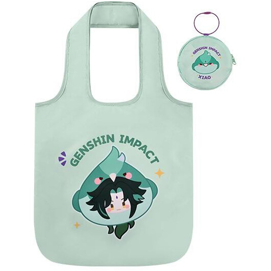 Сумка miHoYo Genshin Impact Xiao Teyvat Zoo themed foldable tote bag