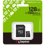 Карта памяти 128Gb MicroSD Kingston Canvas Select Plus + SD адаптер (SDCS3/128GB)