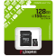 Карта памяти 128Gb MicroSD Kingston Canvas Select Plus + SD адаптер (SDCS3/128GB) - фото 3