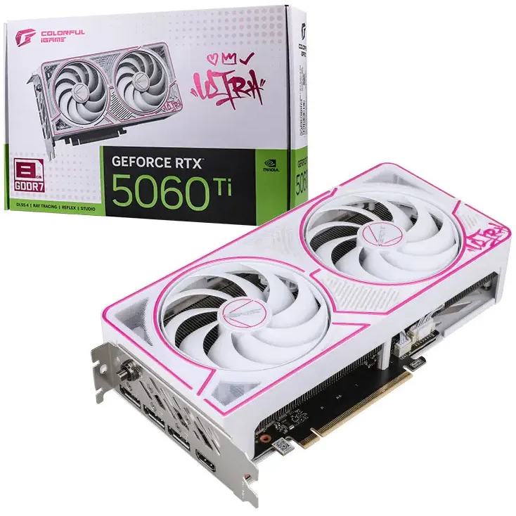 Видеокарта NVIDIA GeForce RTX 5060 Ti Colorful iGame 8GB (RTX 5060 Ti Ultra W DUO OC 8GB-V) - фото 5