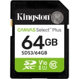 Карта памяти 64Gb SD Kingston Canvas Select Plus (SDS3/64GB)