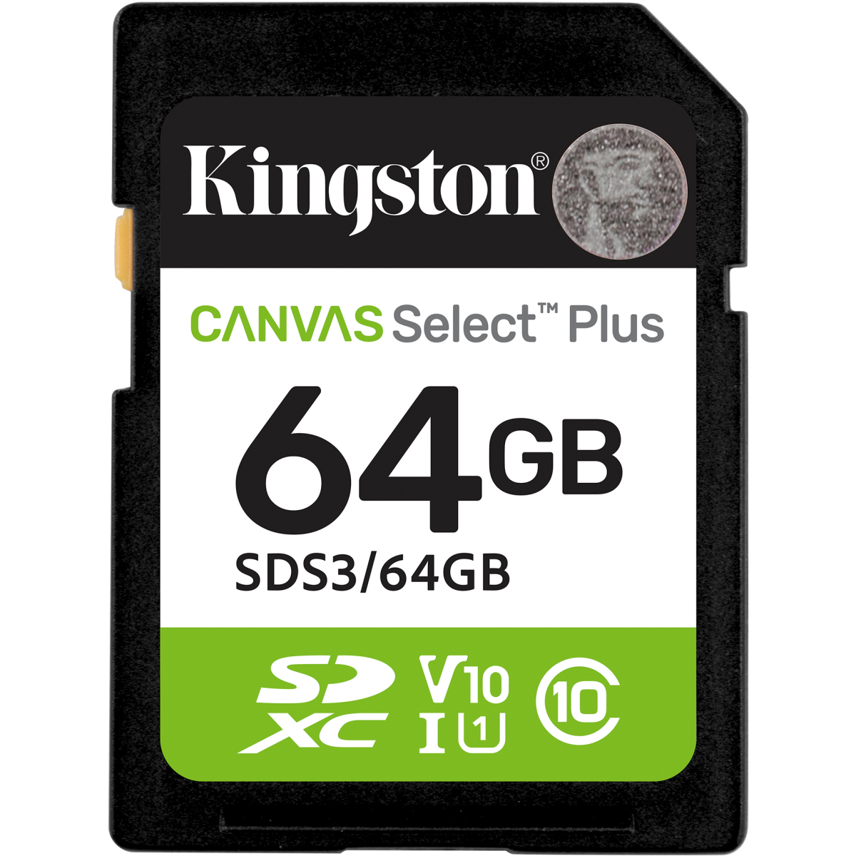 Карта памяти 64Gb SD Kingston Canvas Select Plus (SDS3/64GB)