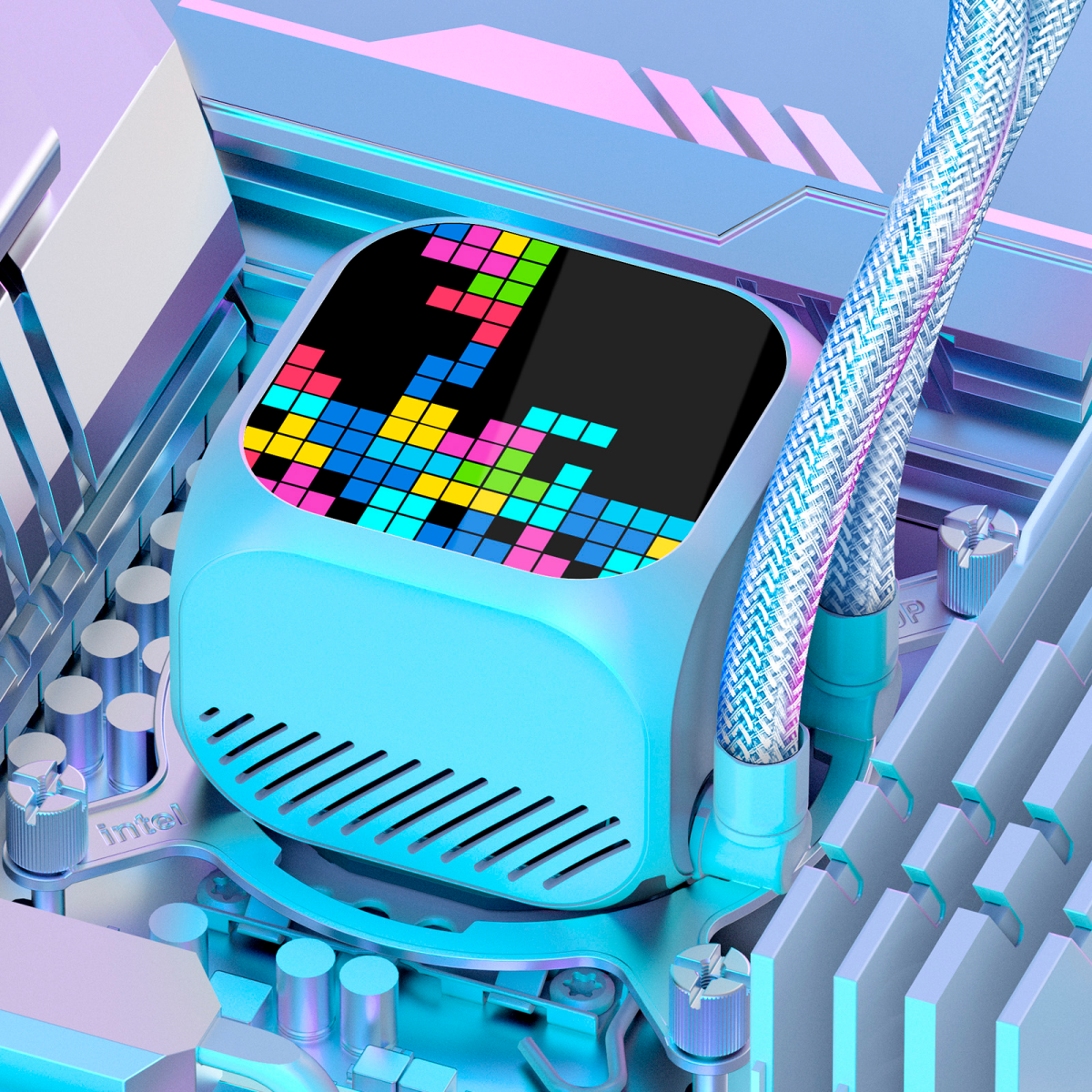 Система жидкостного охлаждения XASTRA LZ360 ARGB WH - LZ360-WHAFAX-GL - фото 10