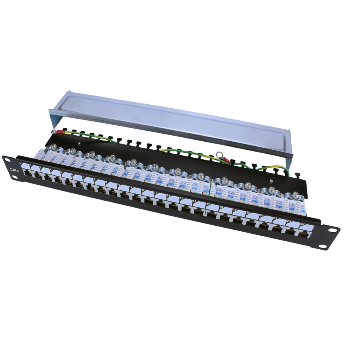 Патч-панель Hyperline PP3-19-24-8P8C-C6-SH-110D
