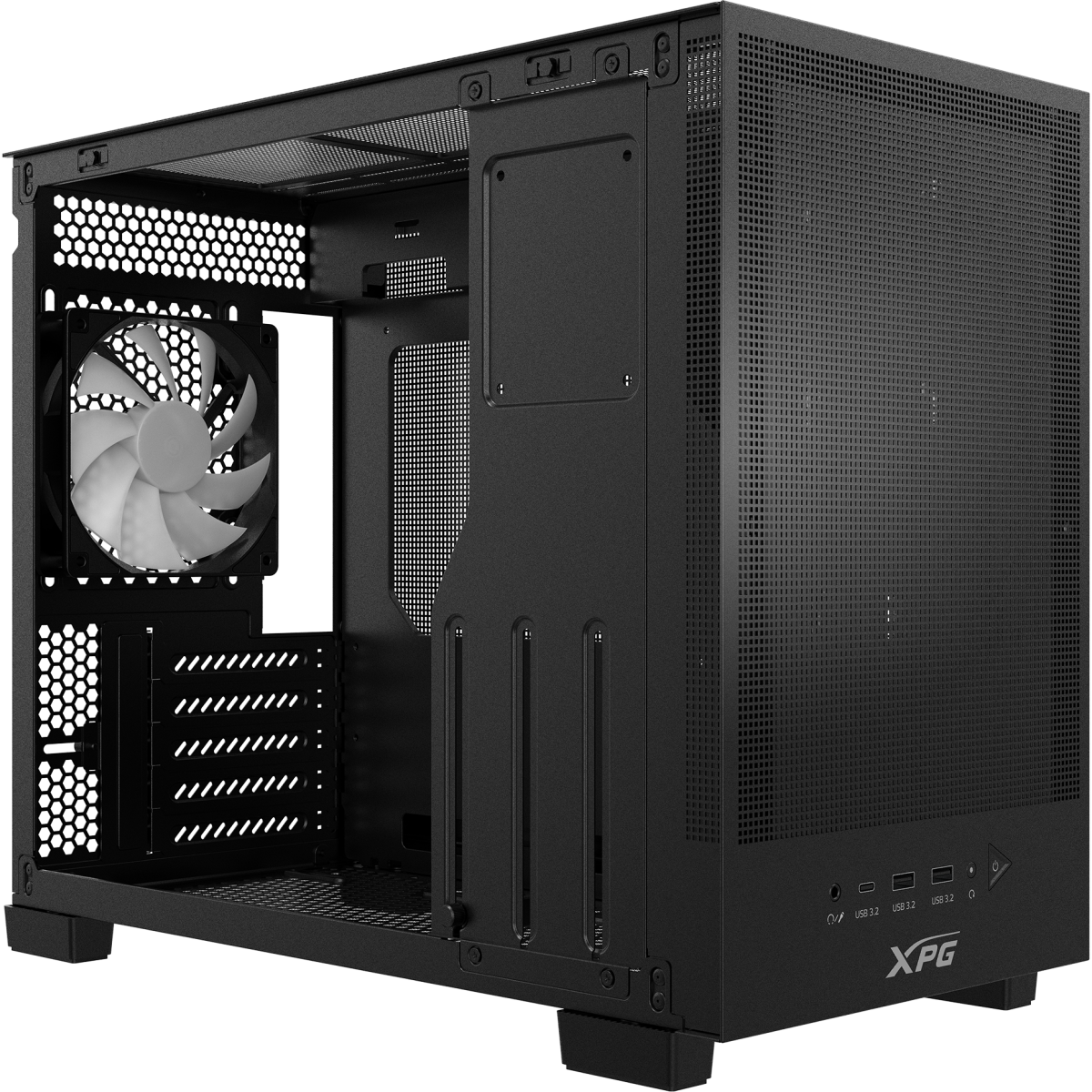 Корпус ADATA XPG VALOR MESH NANO Black - VALORMESHNANOMAA-BKCWW - фото 4