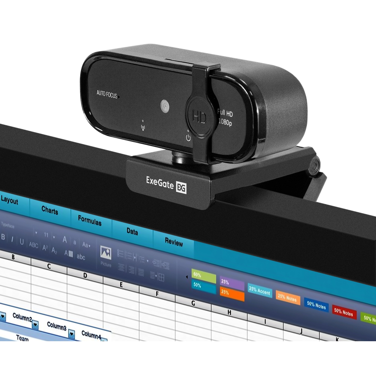Веб-камера ExeGate BlackView C720 Full HD AF - EX297680RUS - фото 6