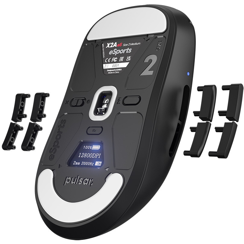 Мышь Pulsar X2 A eS Wireless Size 2 Black - PX2AES21 - фото 4