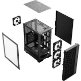 ..... Корпус Powercase Mistral PA4B Black, царапина на передней панели корпуса (CMPAB-L4)
