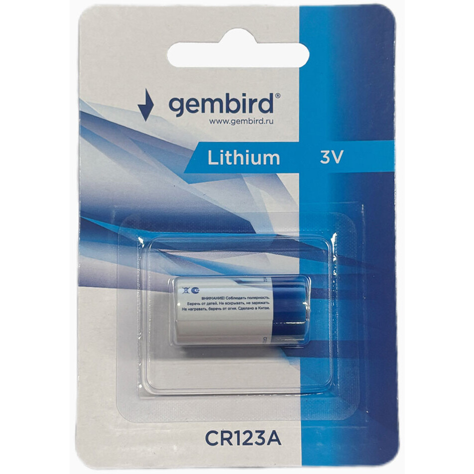 Батарейка Gembird GB-CR123A-1B (CR123A, 1 шт.) - фото 2