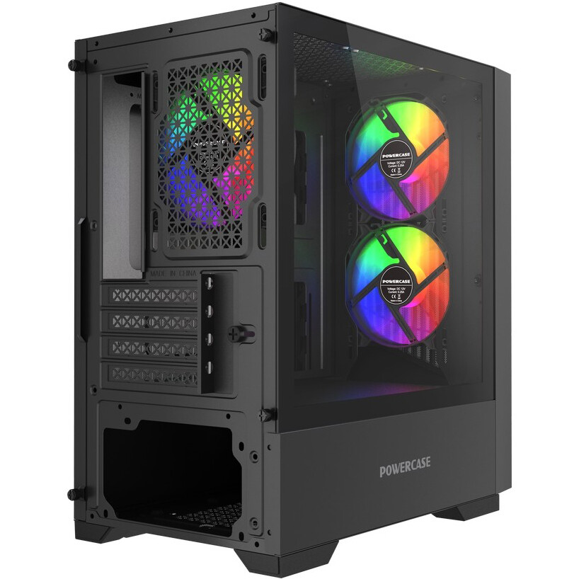Корпус Powercase Mistral Micro A12B Black - CMMA12B-L3 - фото 6
