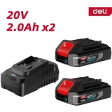 Зарядное устройство + АКБ Deli DE-CM20A2E