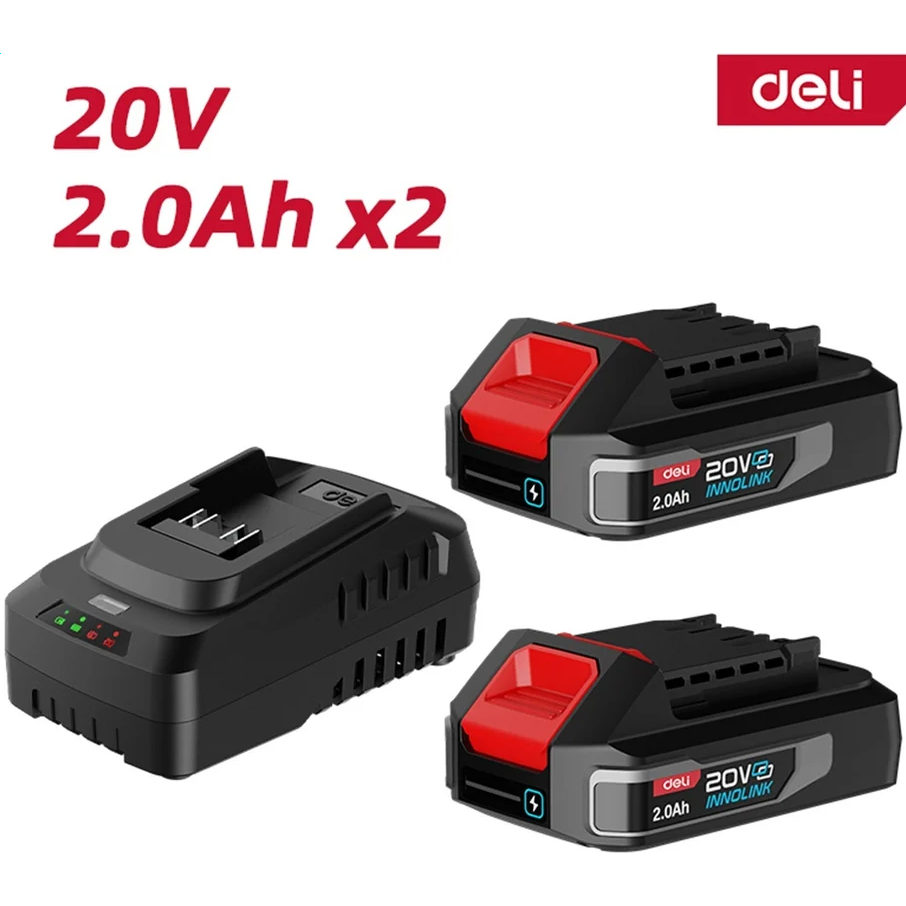 Зарядное устройство + АКБ Deli DE-CM20A2E - фото 2