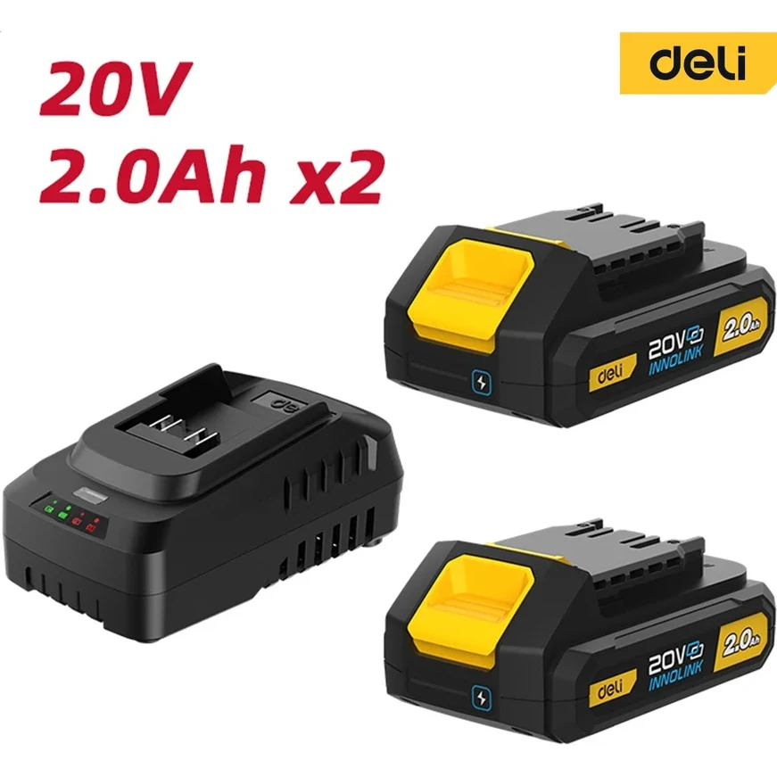 Зарядное устройство + АКБ Deli DL-CM20A2E - фото 2