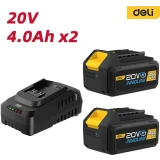 Зарядное устройство + АКБ Deli DL-CM20A4E