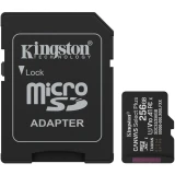 Карта памяти 256Gb MicroSD Kingston Canvas Select Plus + SD адаптер (SDCS3/256GB)