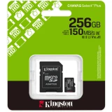 Карта памяти 256Gb MicroSD Kingston Canvas Select Plus + SD адаптер (SDCS3/256GB)