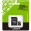 Карта памяти 256Gb MicroSD Kingston Canvas Select Plus + SD адаптер (SDCS3/256GB) - фото 3