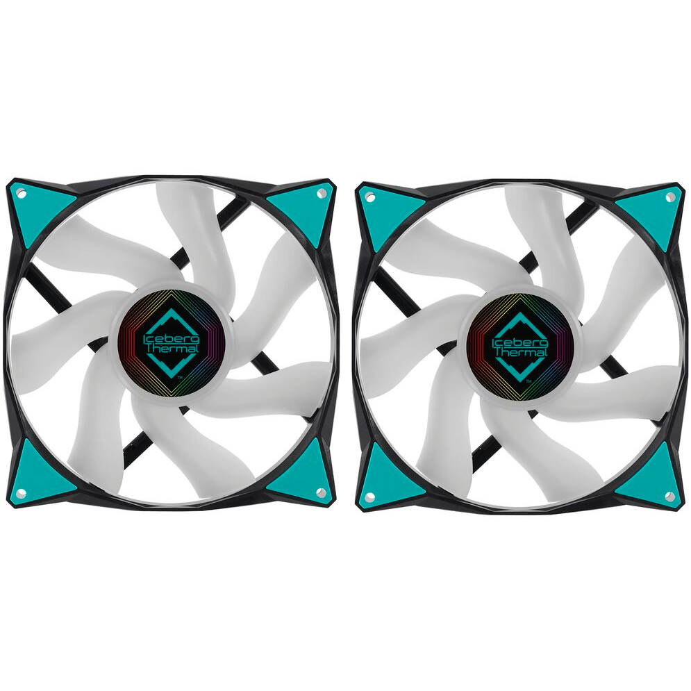 Вентилятор для корпуса Iceberg Thermal IceGALE ARGB 140mm Black (2 шт.) - IceGALEARGB140mmBLACK2P - фото 3