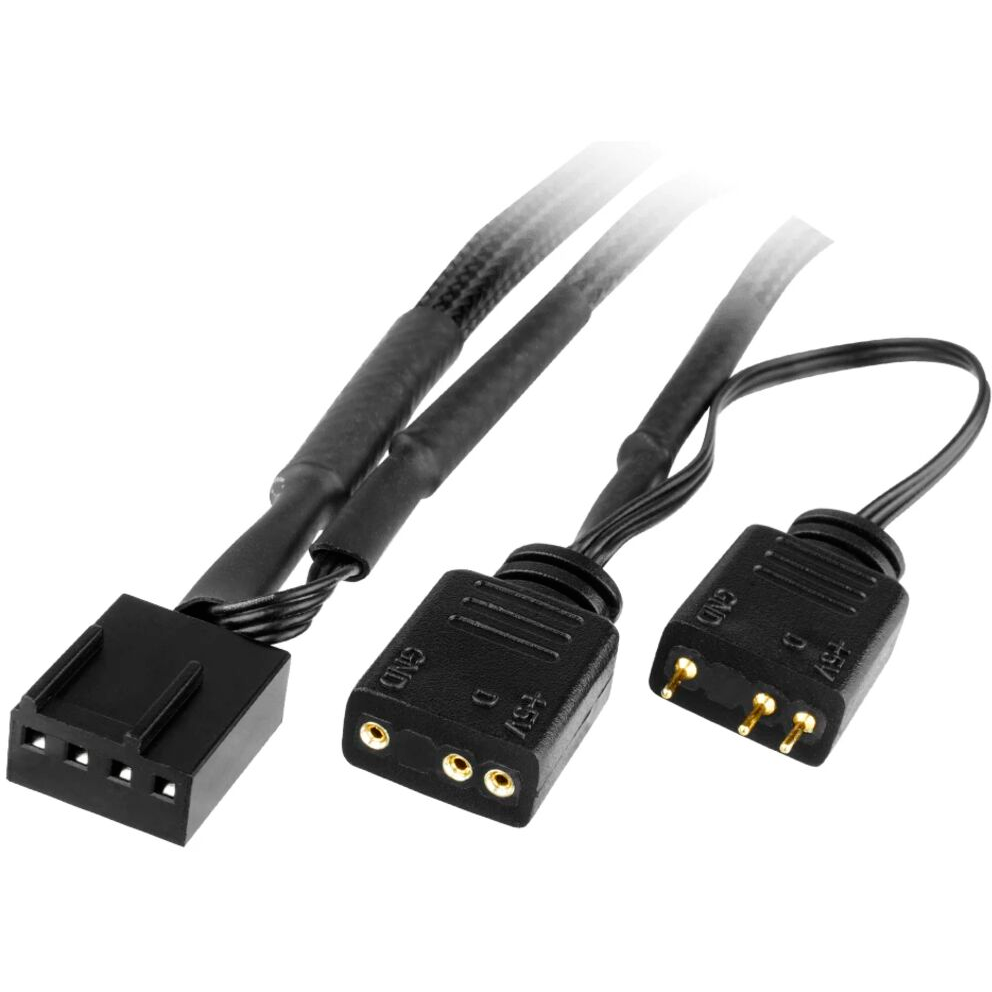 Вентилятор для корпуса Iceberg Thermal IceGALE ARGB 140mm Black (2 шт.) - IceGALEARGB140mmBLACK2P - фото 4