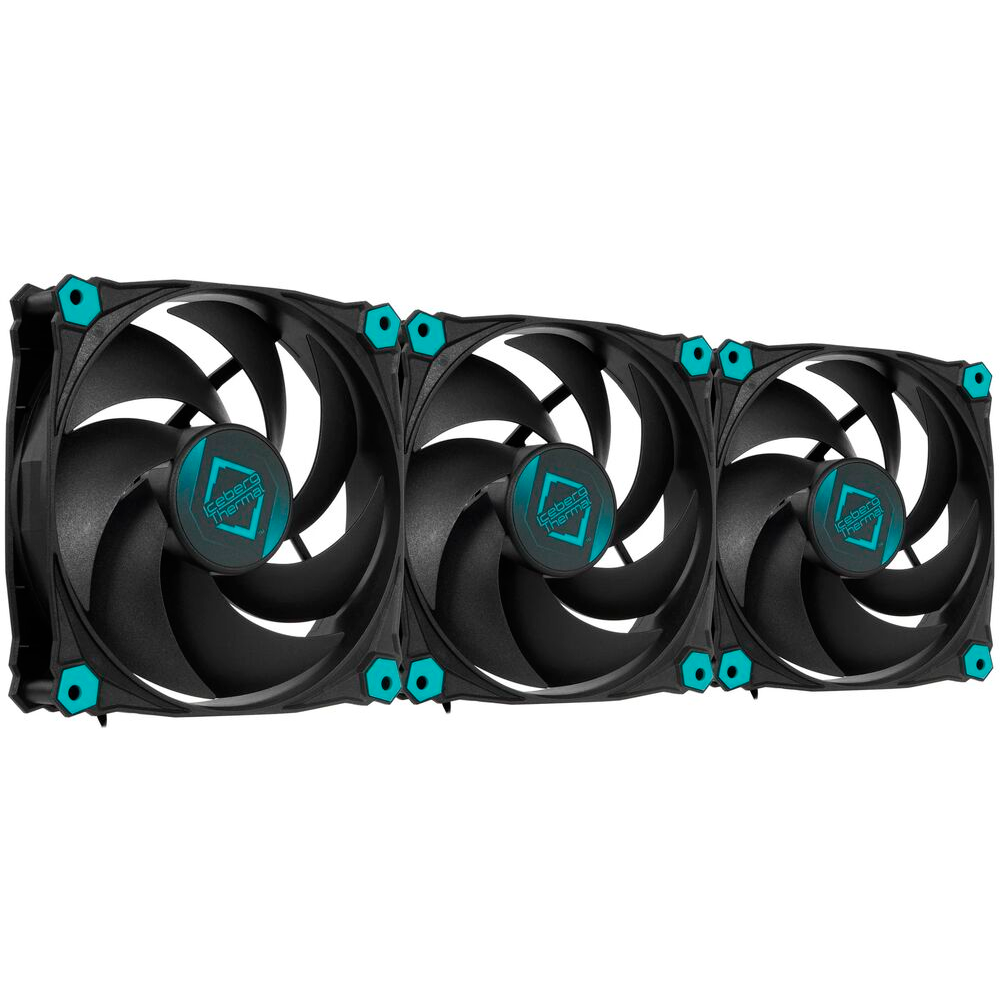 Вентилятор для корпуса Iceberg Thermal IceGALE 120mm Silent Black (3 шт.) - IceGALESilent120mm3P