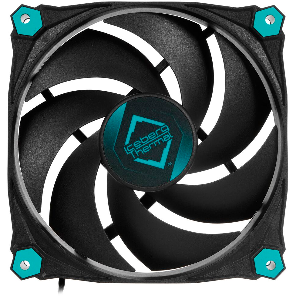 Вентилятор для корпуса Iceberg Thermal IceGALE 120mm Silent Black (3 шт.) - IceGALESilent120mm3P - фото 3