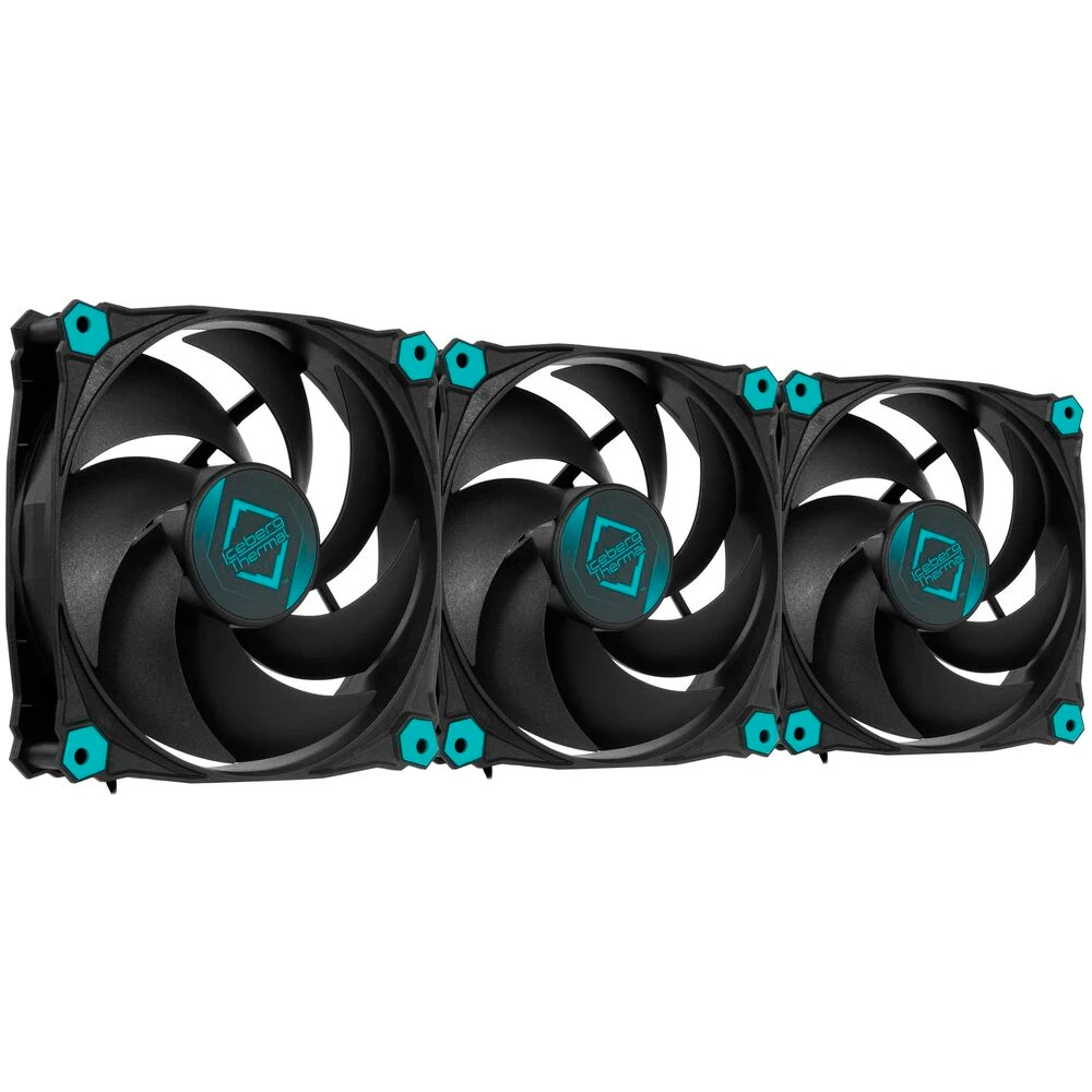 Вентилятор для корпуса Iceberg Thermal IceGALE 120mm Silent PWM Black (3 шт.) - IceGALESilentPWM120mm3P