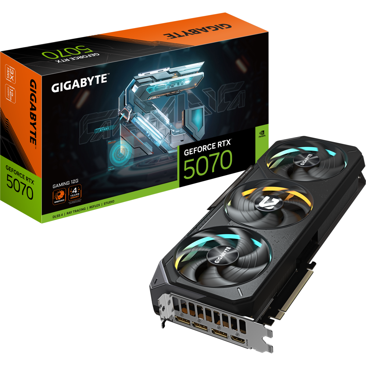 Видеокарта NVIDIA GeForce RTX 5070 Gigabyte GAMING 12Gb (GV-N5070GAMING-12GD) - фото 10