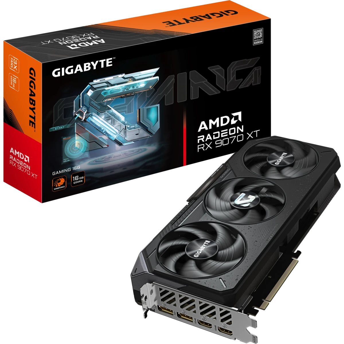Видеокарта AMD Radeon RX 9070 XT Gigabyte GAMING 16Gb (GV-R9070XTGAMING-16GD) - фото 10