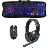 Игровой набор Oklick HS-HKM100G Black