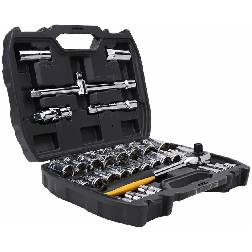 Набор торцевых головок с ключём Deli DL1032 - фото 2