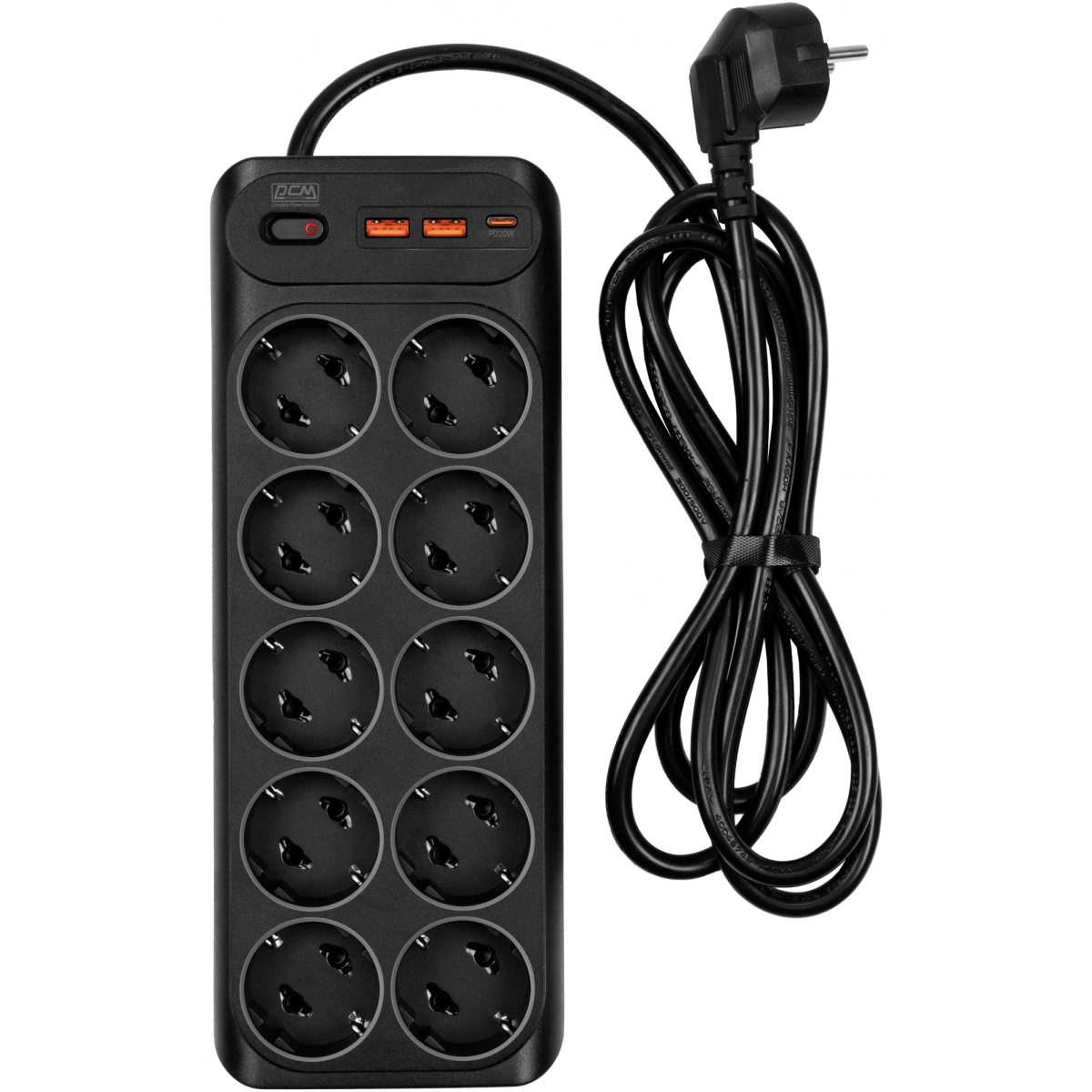 Сетевой фильтр Powercom SP-10 3 м - USB2A1СB