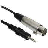 Кабель 3.5 Jack (M) - XLR (F), 3м, GoPower 00-00032070