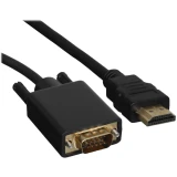 Кабель HDMI (M) - VGA (M), 1м, GoPower 00-00032064