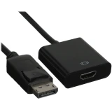 Переходник DisplayPort (M) - HDMI (F), 0.13м, GoPower 00-00032067
