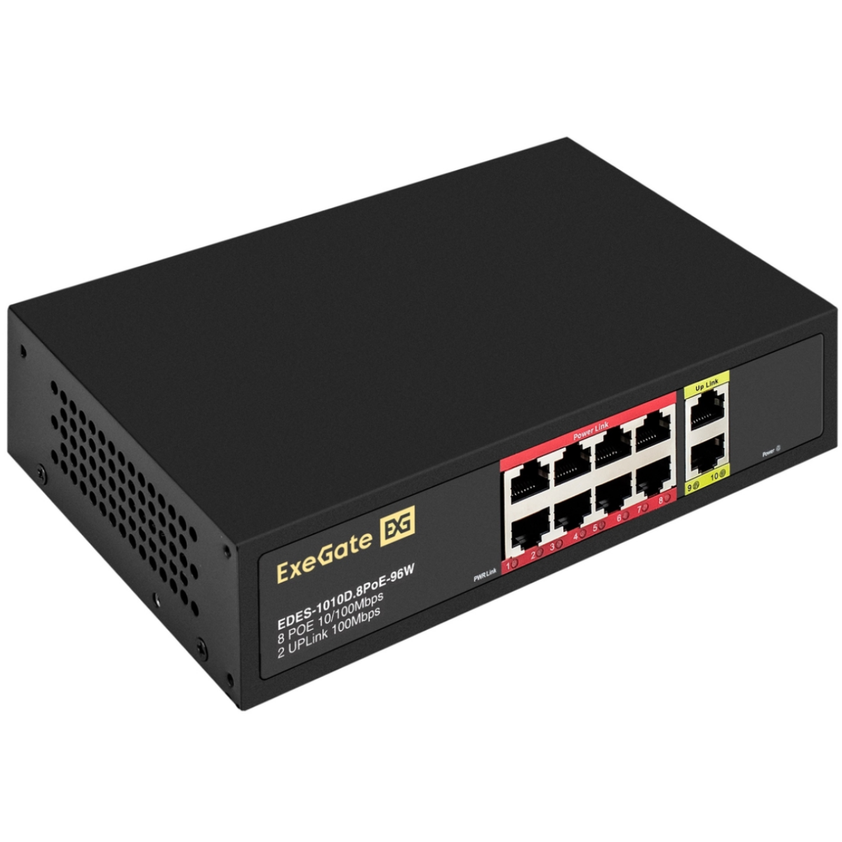 Коммутатор (свитч) ExeGate EDES-1010D.8PoE-96W - EX299021RUS