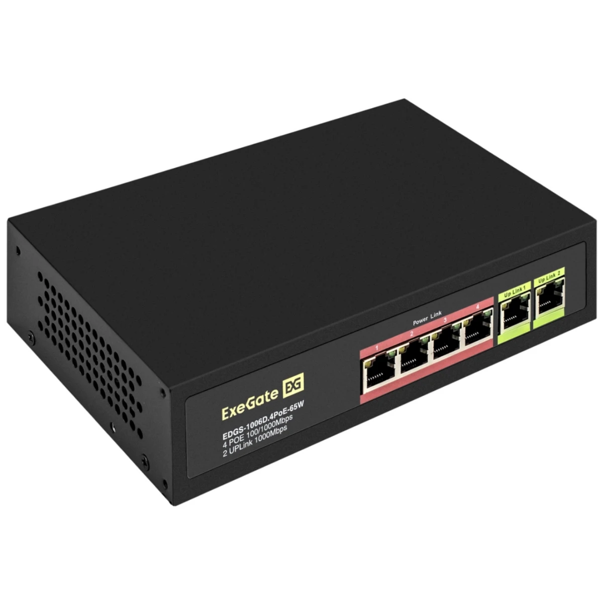 Коммутатор (свитч) ExeGate EDGS-1006D.4PoE-65W - EX299022RUS